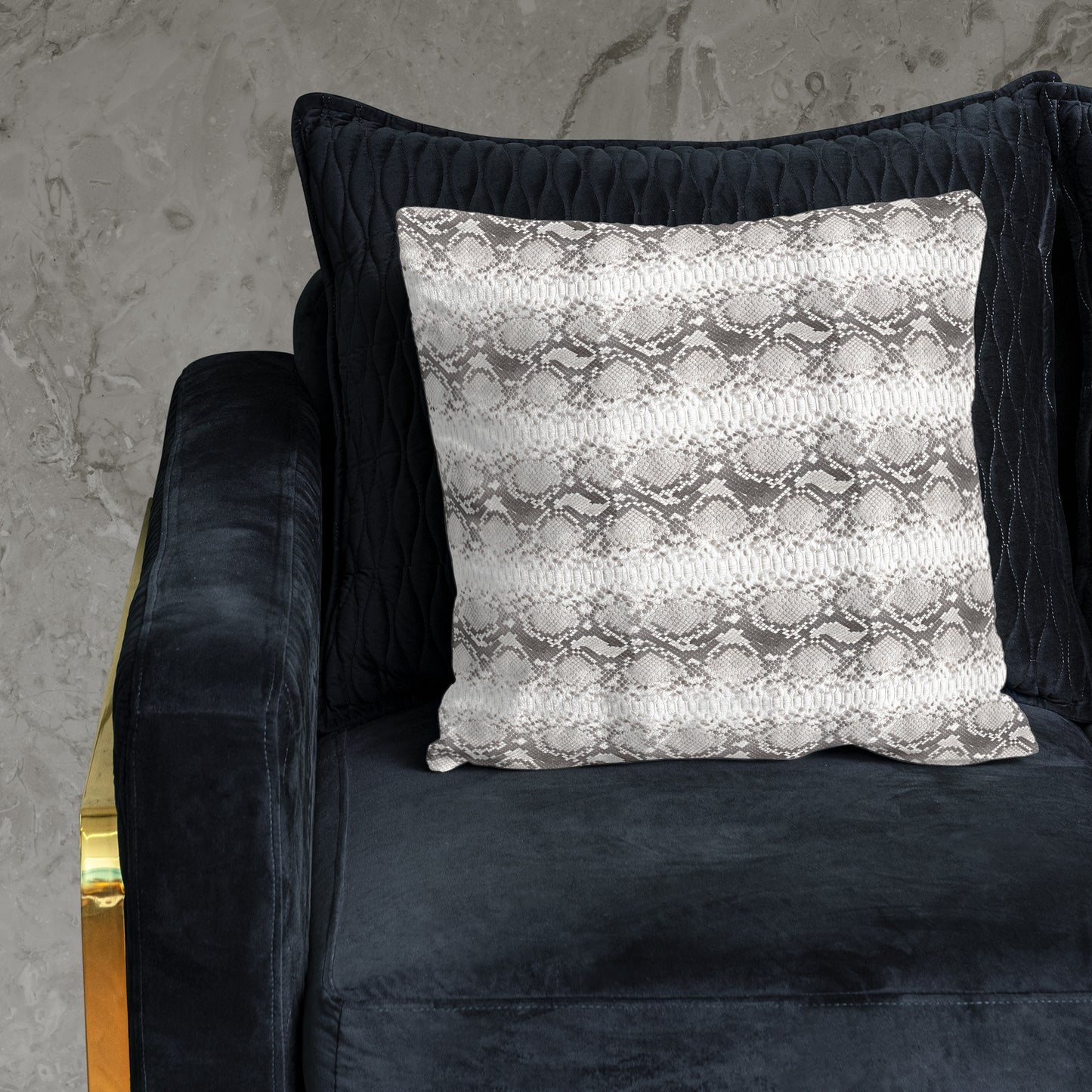 White Snake Skin Luxury Scatter