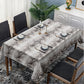 White Snake Skin Rectangle Tablecloth
