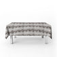 White Snake Skin Rectangle Tablecloth