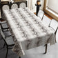 White Snake Skin Rectangle Tablecloth