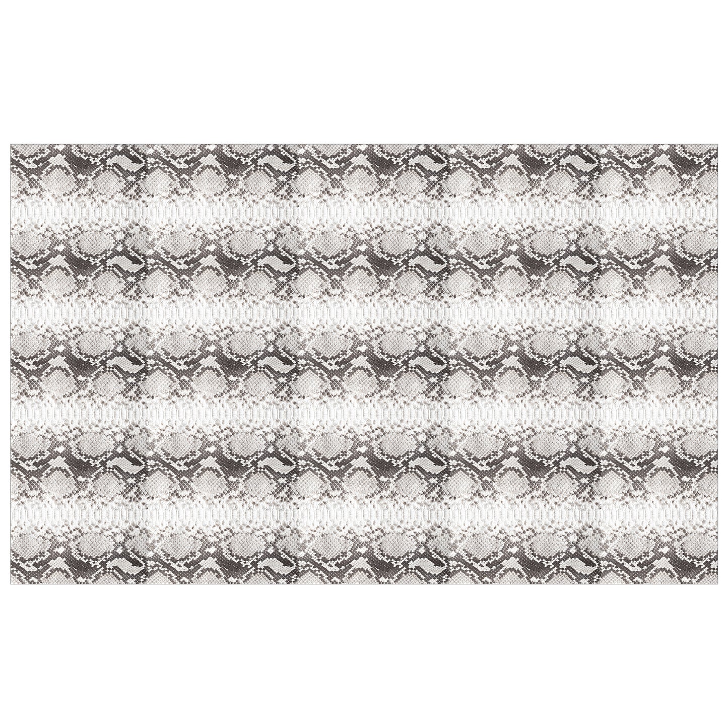 White Snake Skin Rectangle Tablecloth