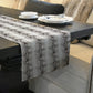 White Snake Skin Table Runner