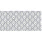 White Victorian Ornament on Grey 3m Rectangle Tablecloth