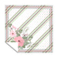 White and Grey Dotted Pattern Square Tablecloth