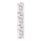 White and Lilac Floral Table Runner