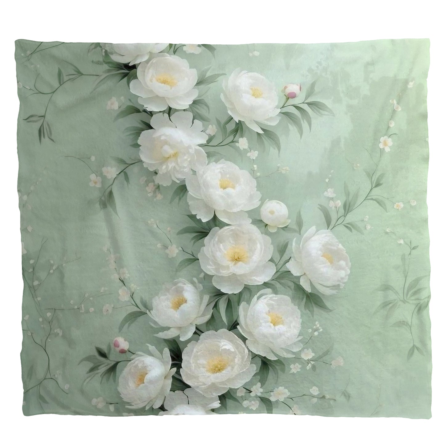White and Pure Light Weight Fleece Blanket