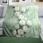White and Pure Light Weight Fleece Blanket