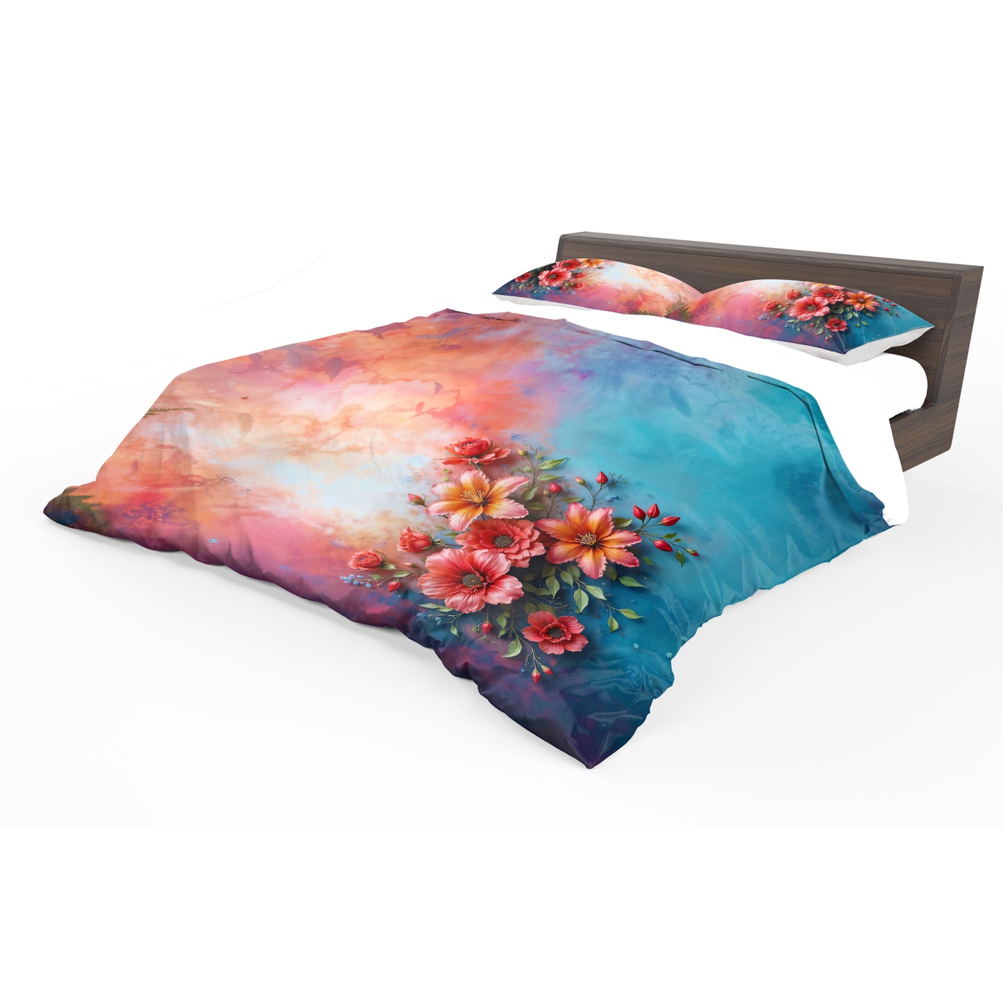 Wild Ember Bloom Duvet Cover Set