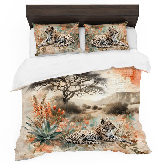 WildLife Leopard’s Journal Duvet Cover Set