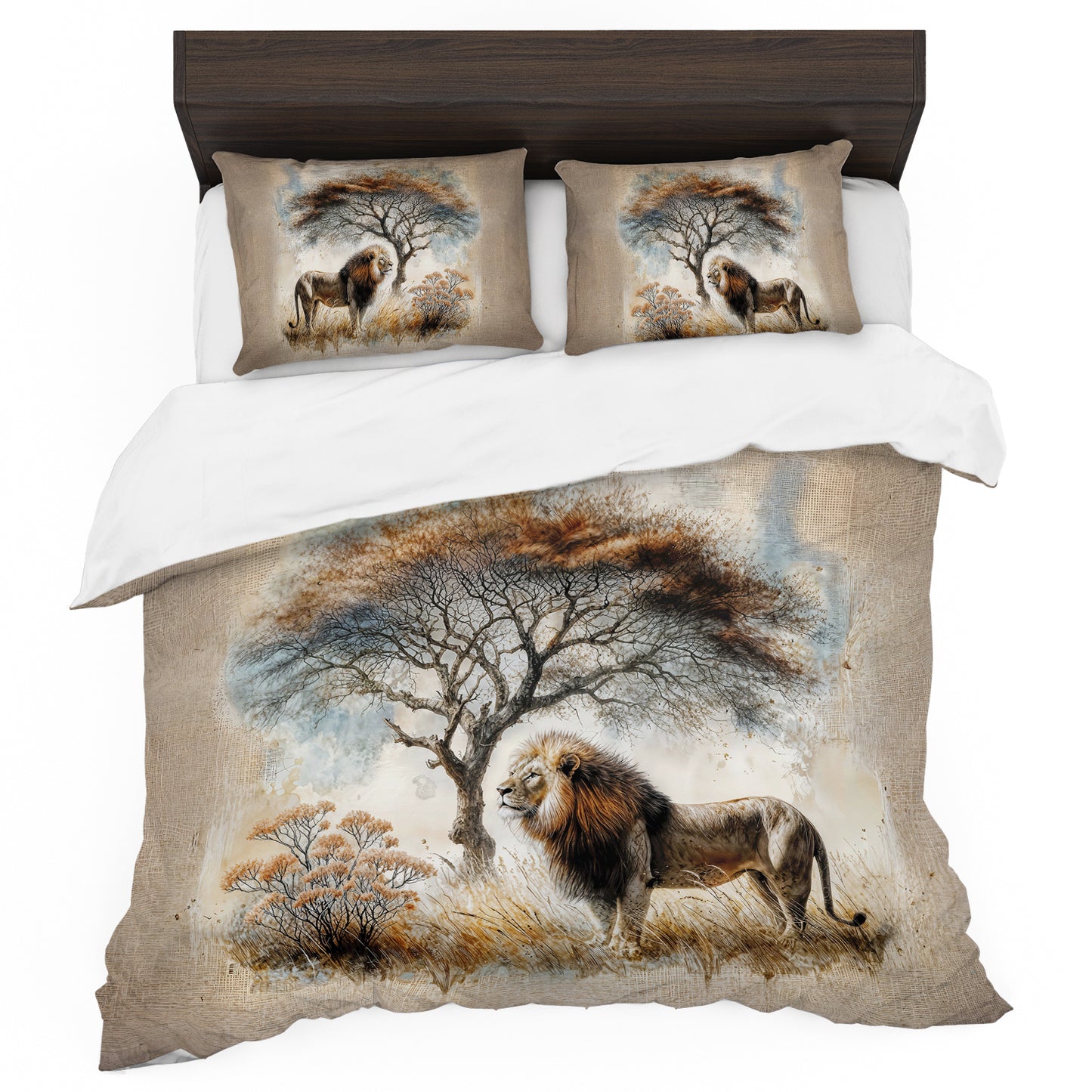 WildLife Lone Lion Duvet Cover Set