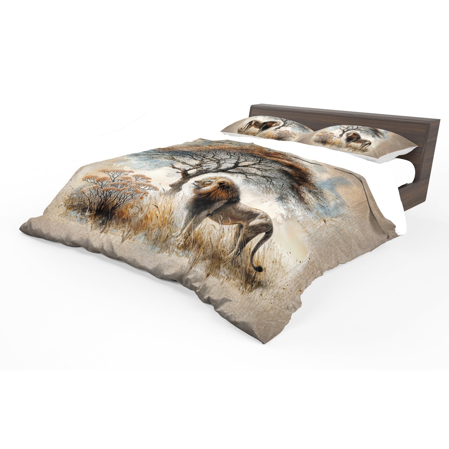 WildLife Lone Lion Duvet Cover Set