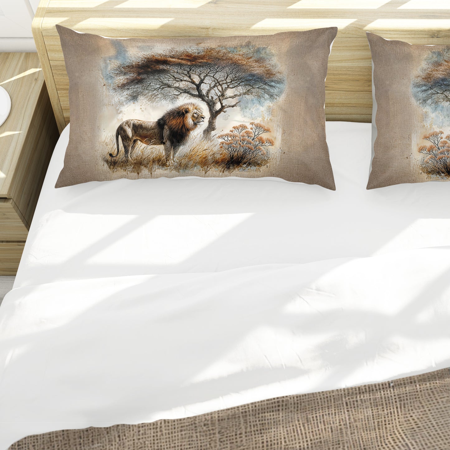 WildLife Lone Lion Duvet Cover Set