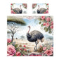 WildLife Ostrich Male Duvet Cover Set