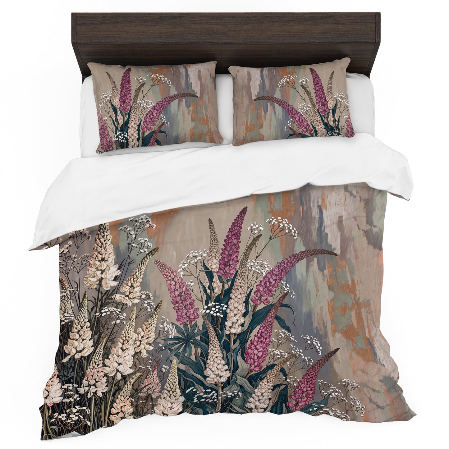 Wild Lupine Grove Duvet Cover Set
