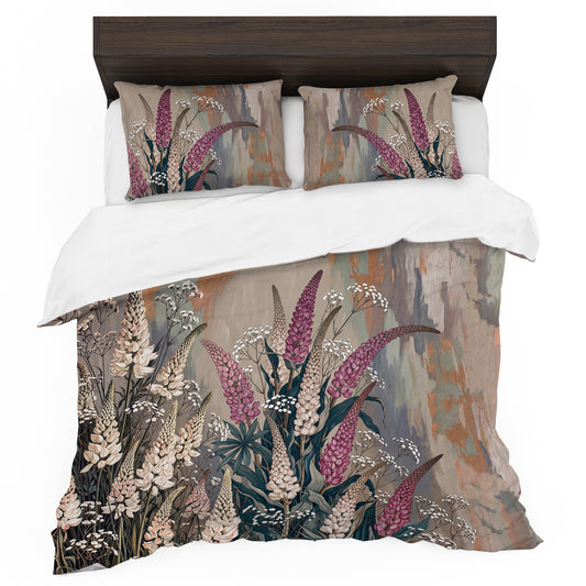 Wild Lupine Grove Duvet Cover Set