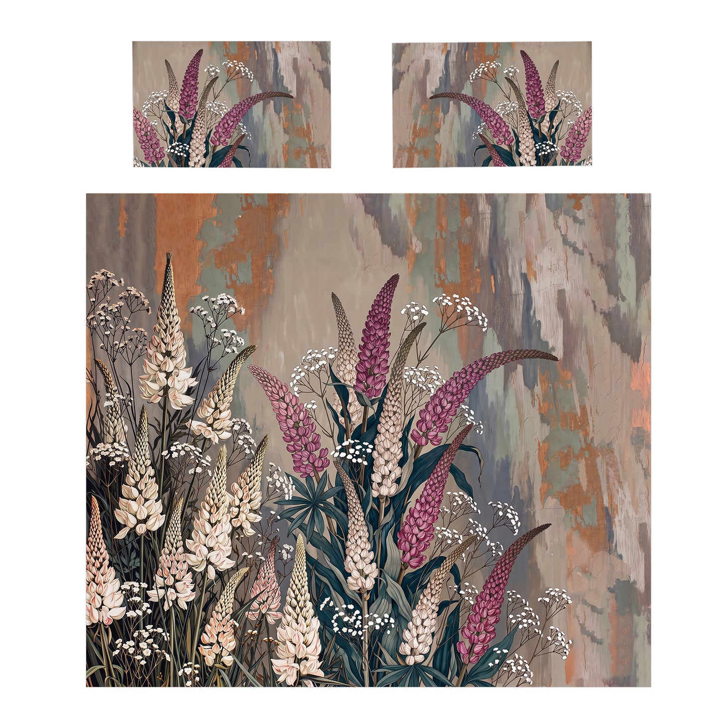 Wild Lupine Grove Duvet Cover Set