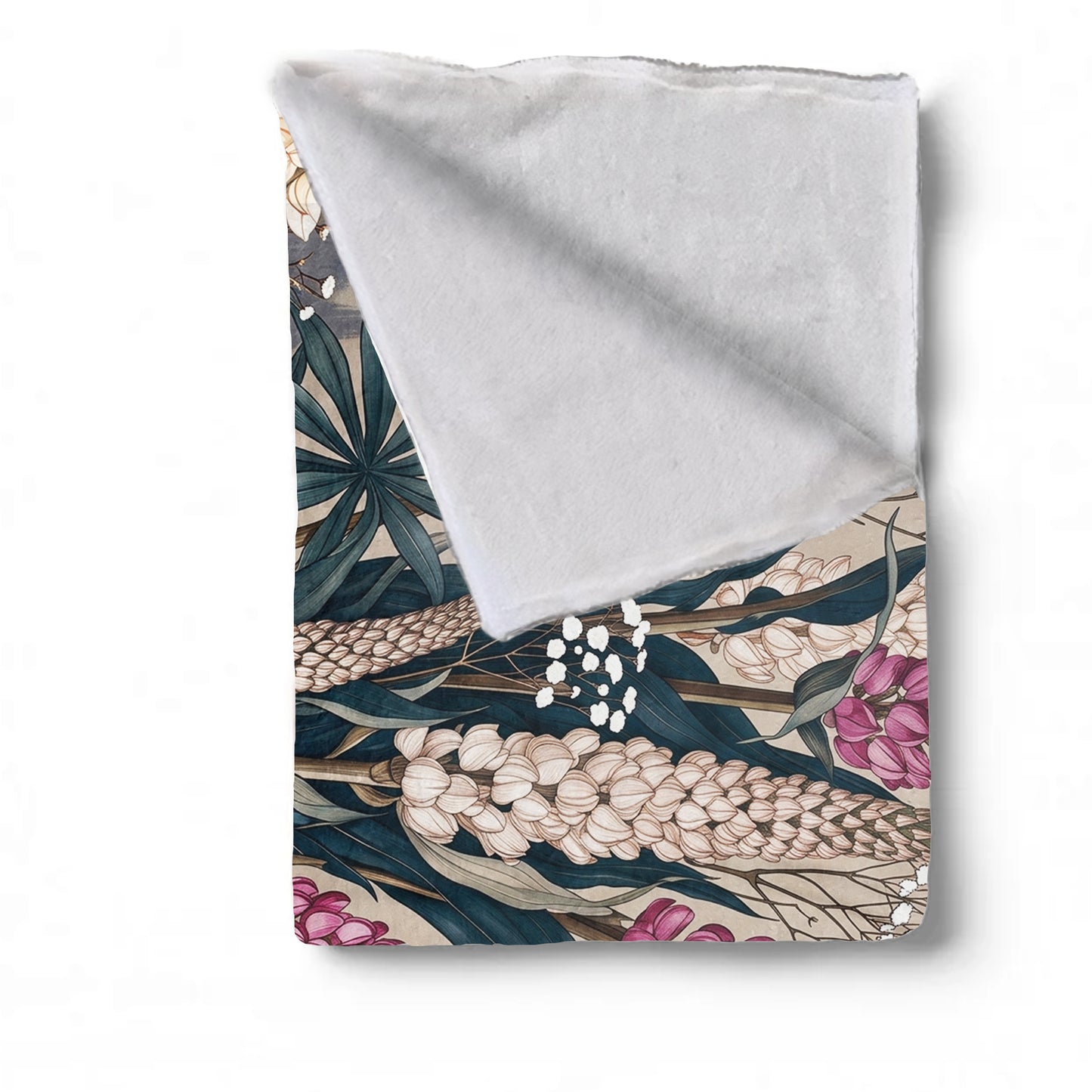 Wild Lupine Grove  Light Weight Fleece Blanket