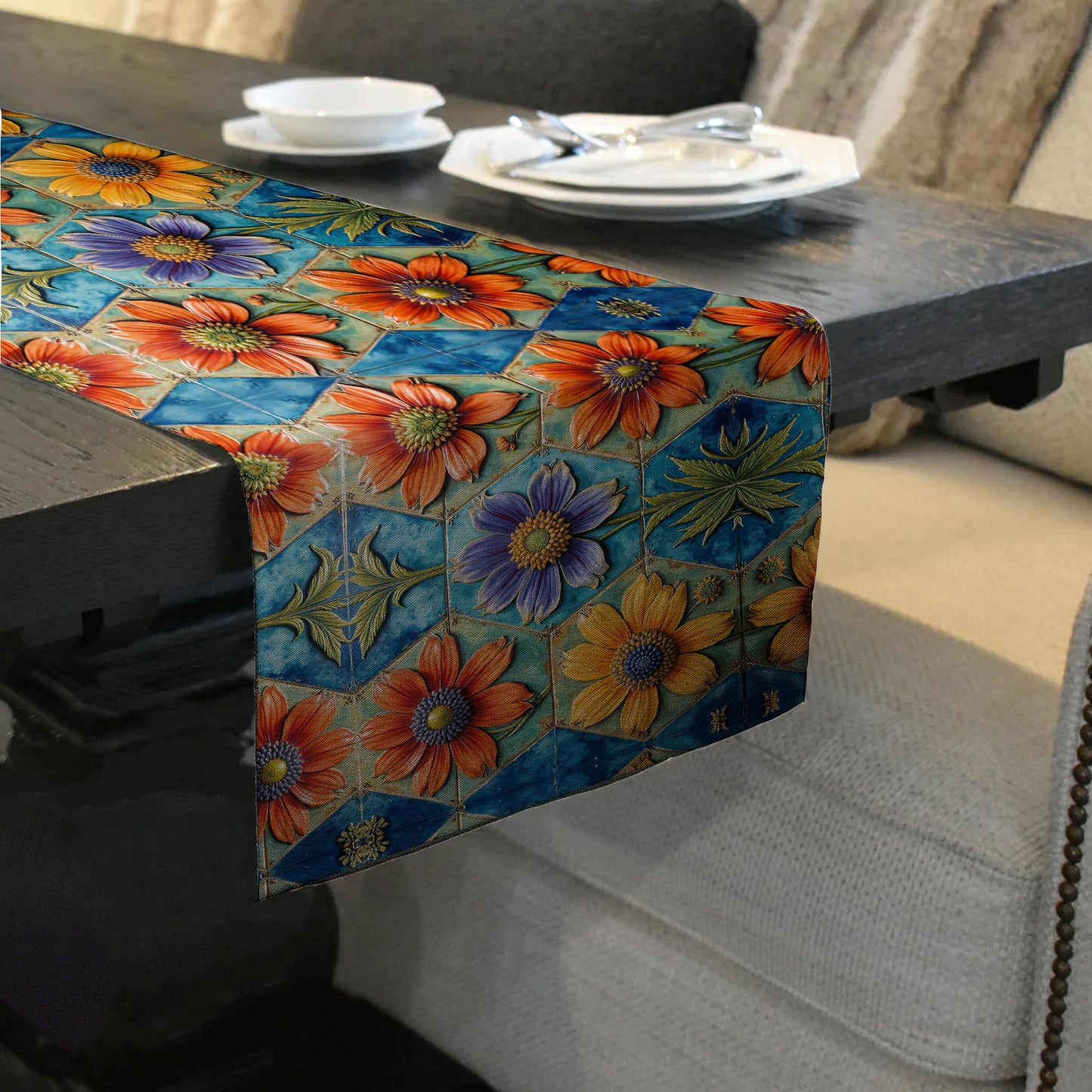 Wild Petal Pottery 160cm Table Runner