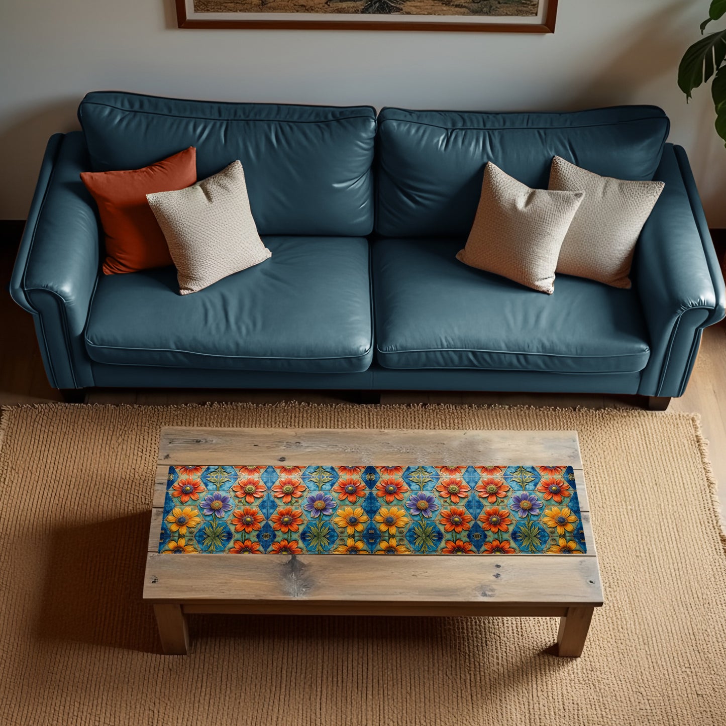 Wild Petal Pottery 160cm Table Runner