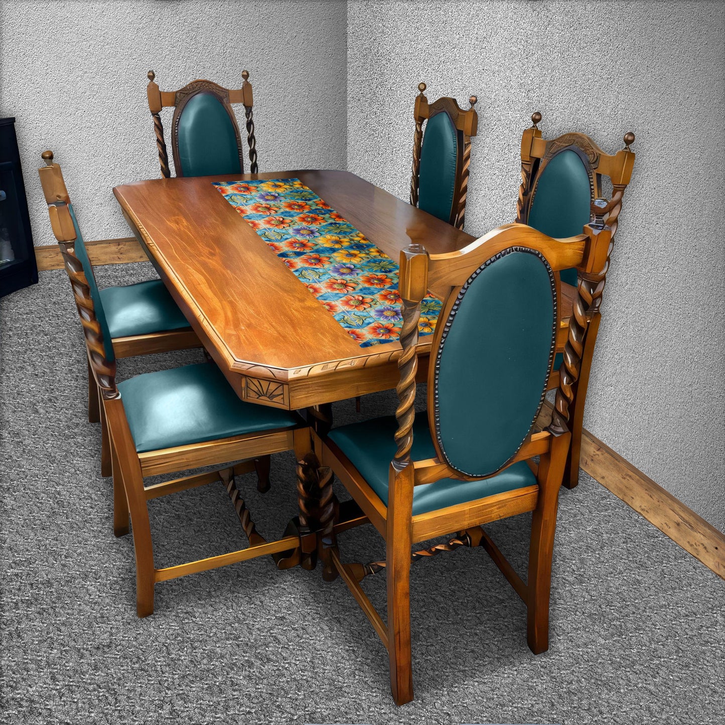 Wild Petal Pottery 160cm Table Runner