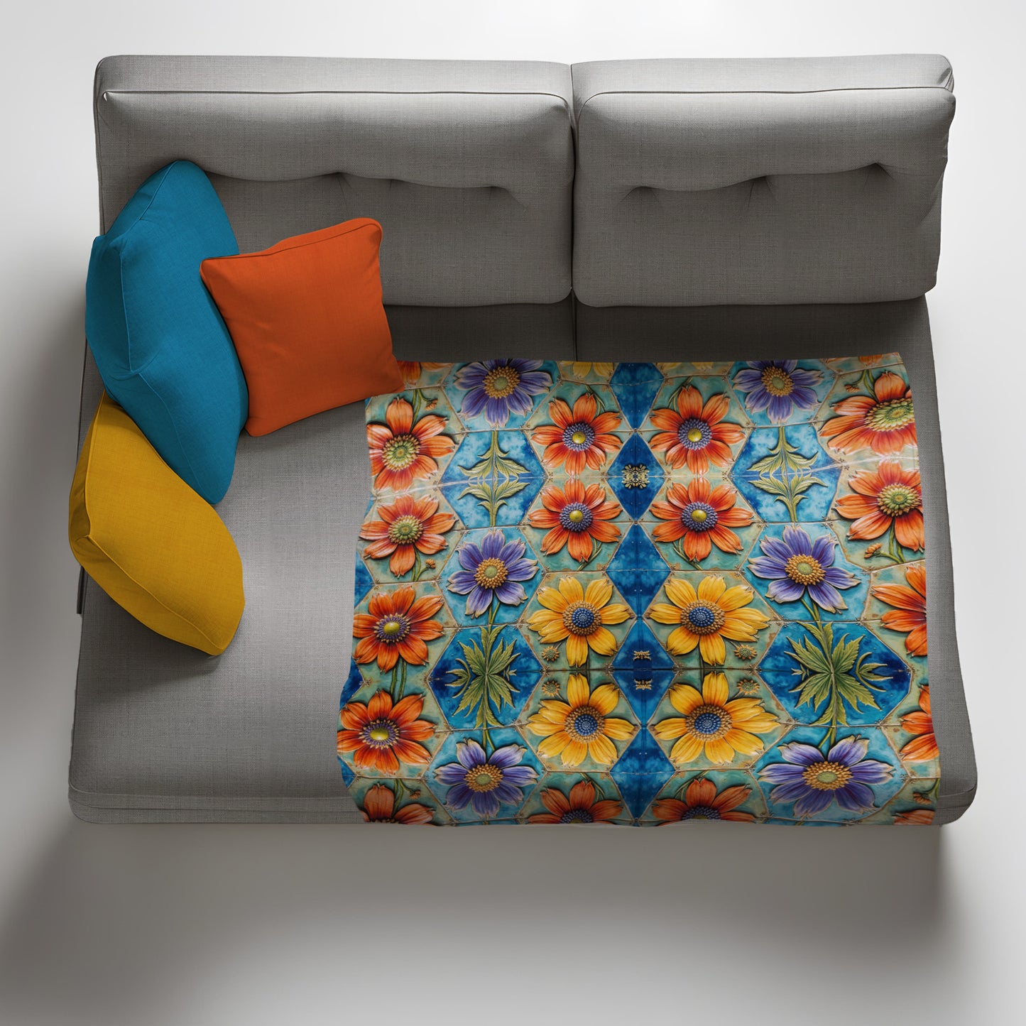 Wild Petal Pottery Light Weight Fleece Blanket