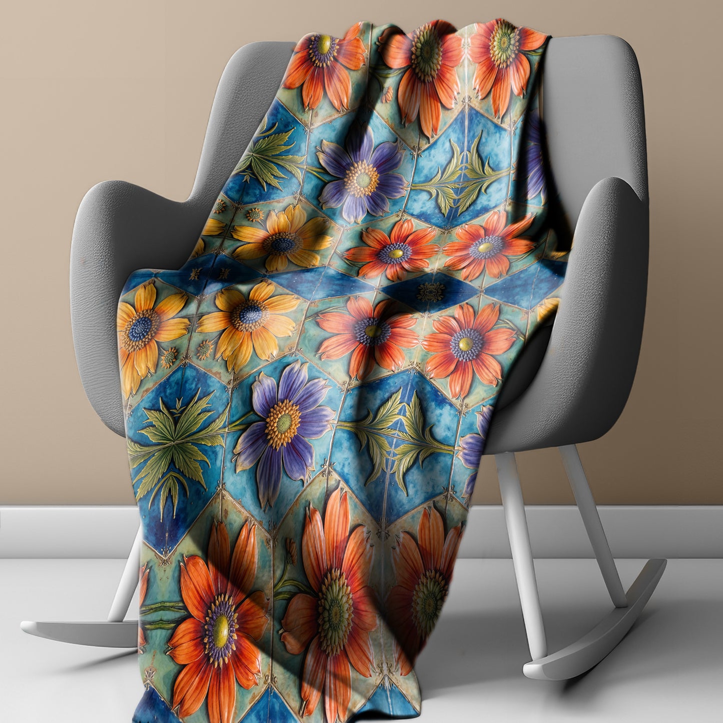 Wild Petal Pottery Light Weight Fleece Blanket