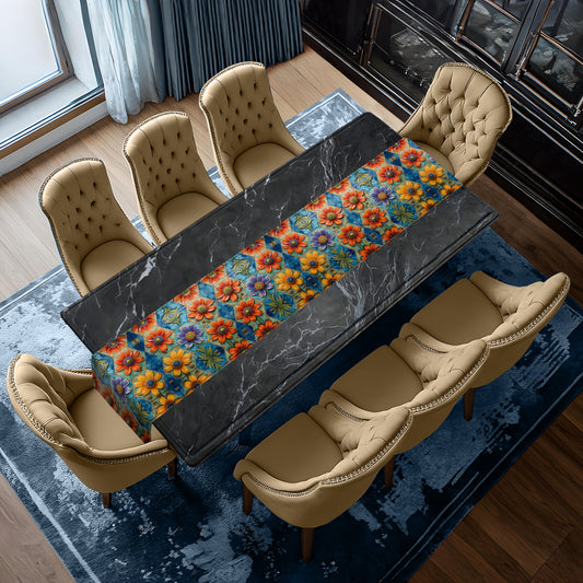 Wild Petal Pottery Table Runner