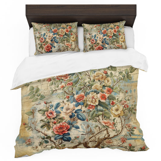 Wild Rose Duvet Cover Set