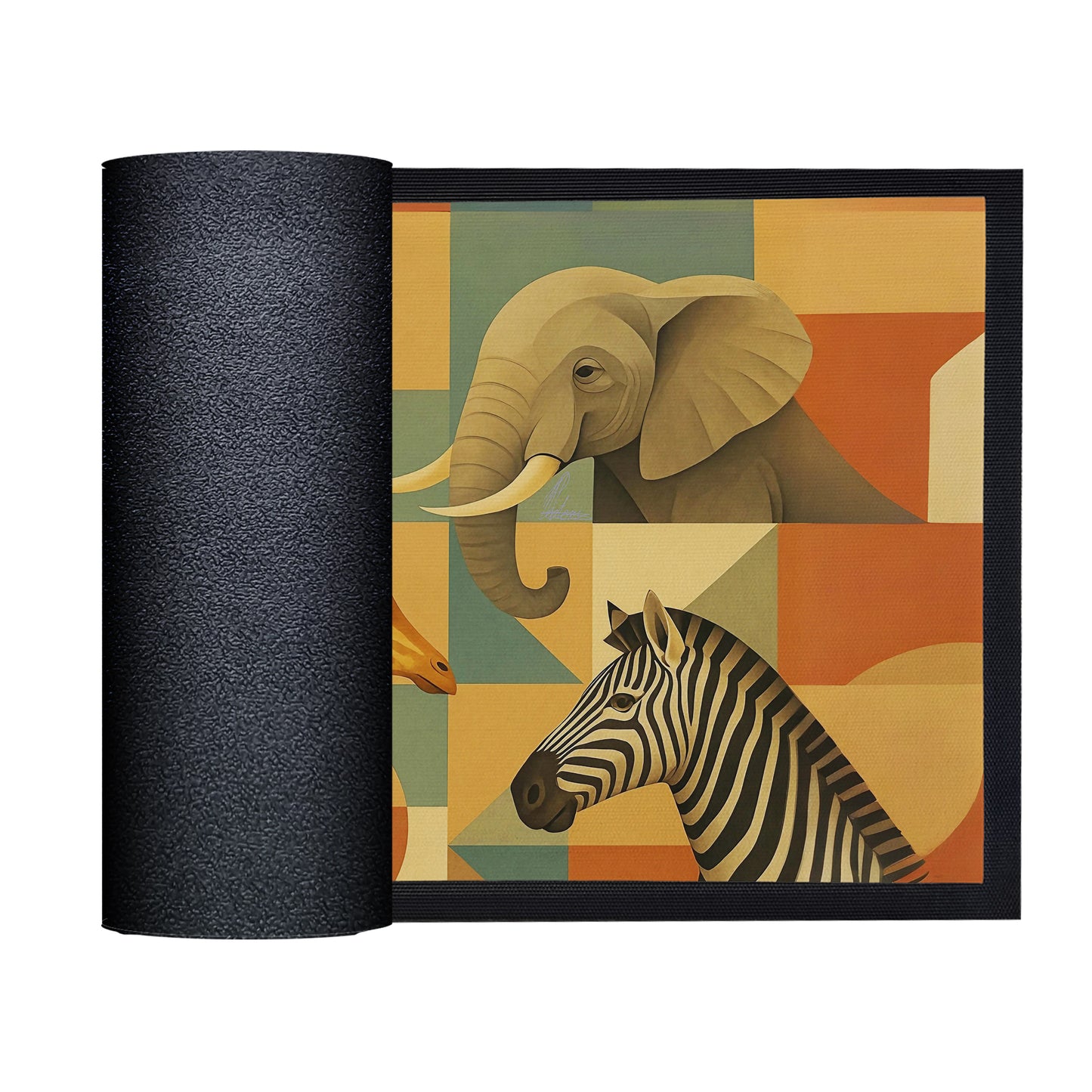 Wild Safari Collage Door Mat by Nathan Pieterse