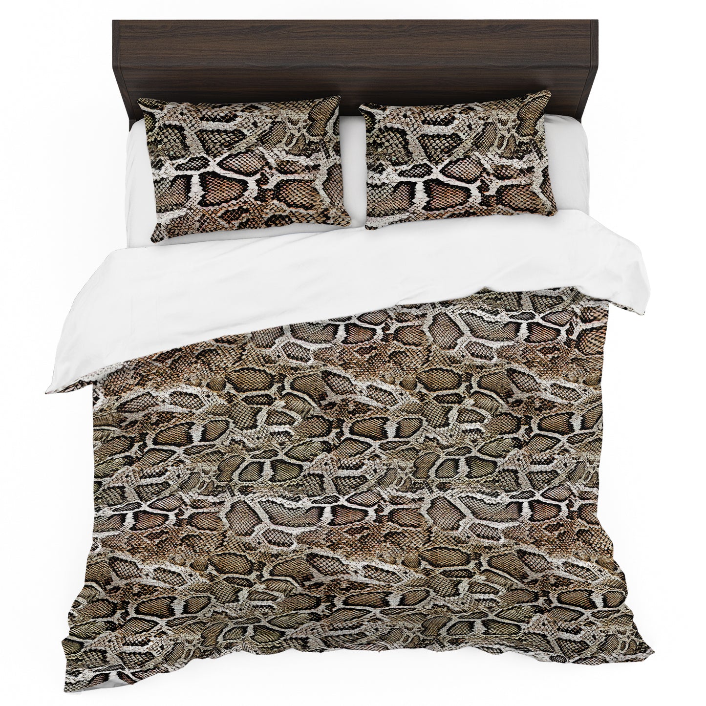 Wild Snake Skin Duvet Cover Set