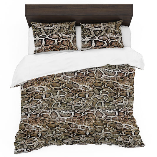 Wild Snake Skin Duvet Cover Set