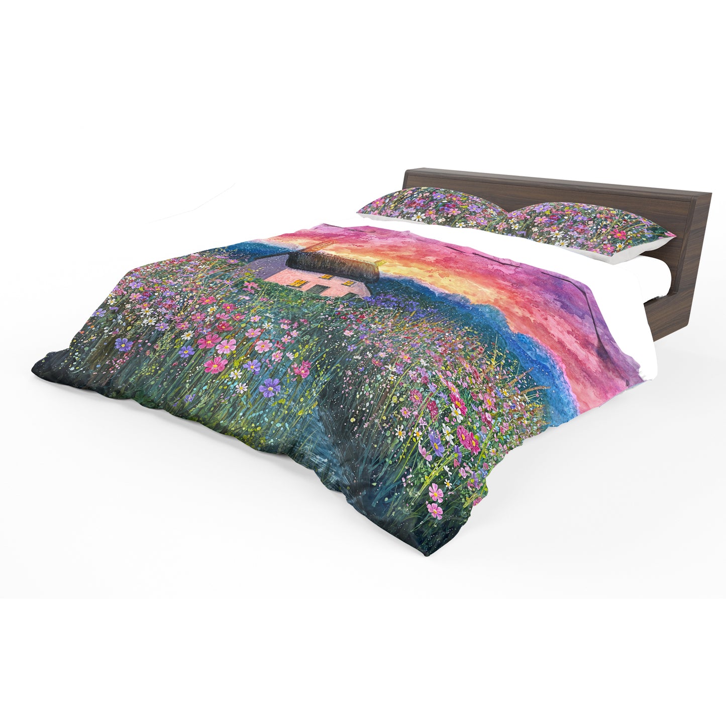 Wildflowers in the Last Light Duvet Cover Set