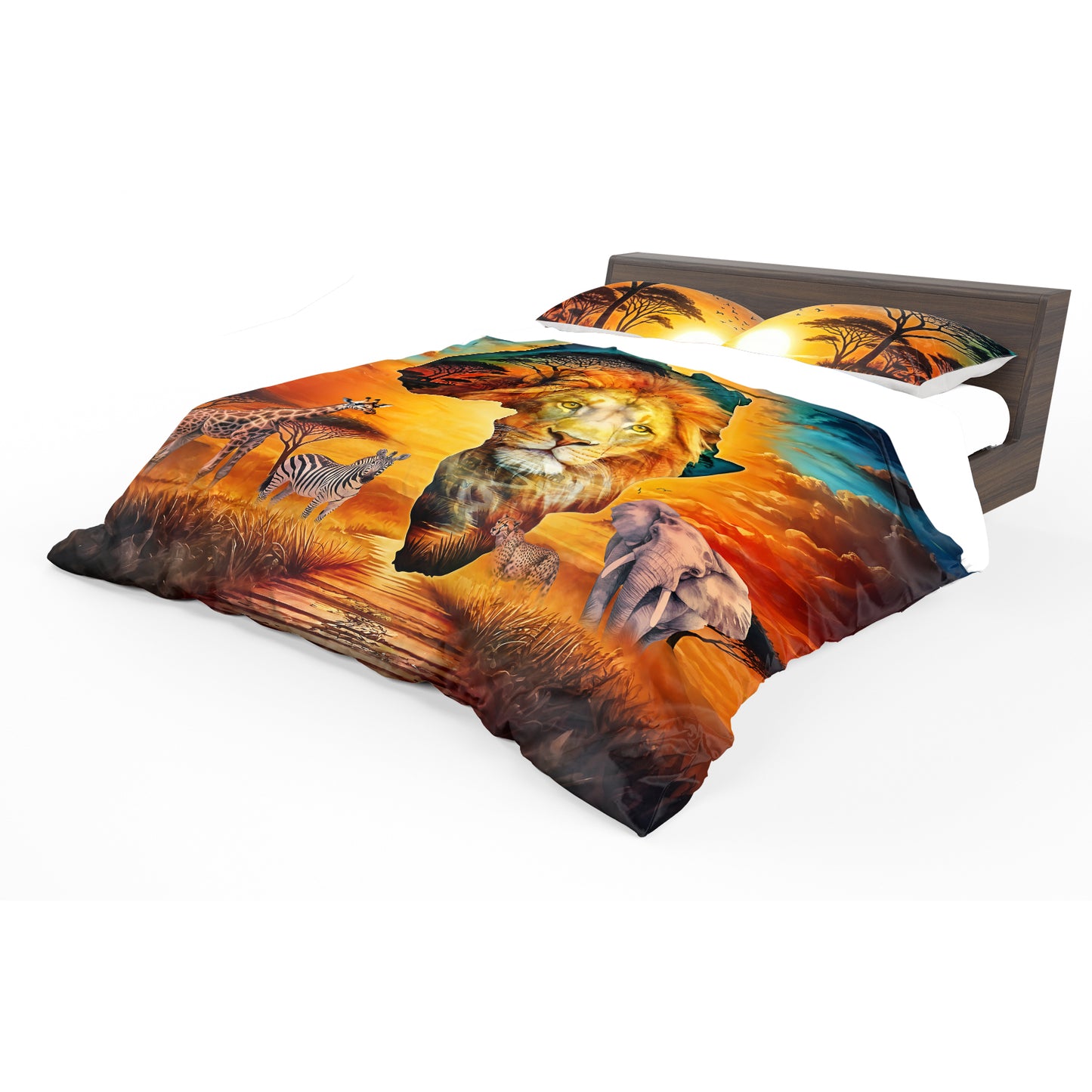 Wildlife Africa’s Golden King Duvet Cover Set