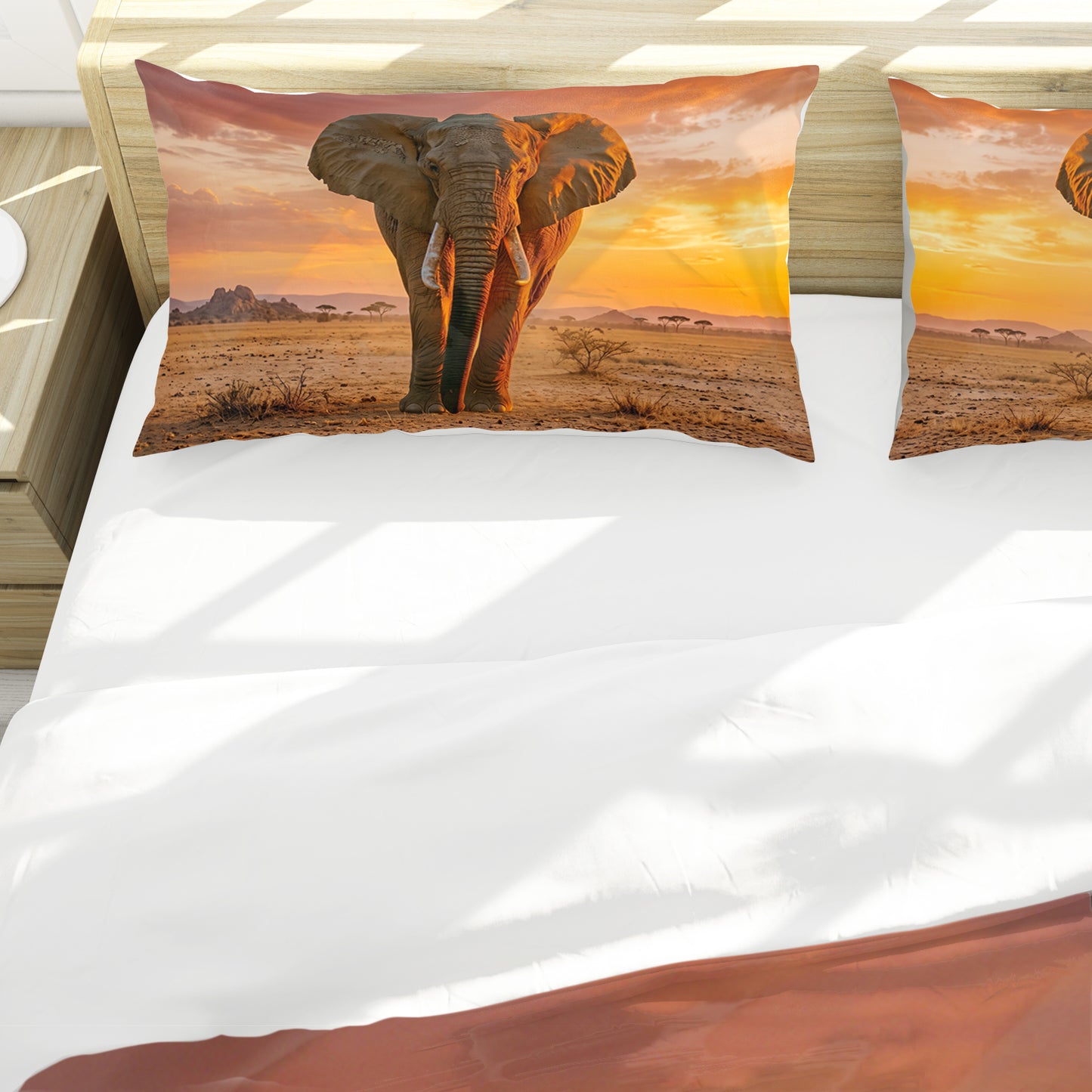 Wildlife African Elephant Duvet Cover Set