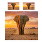 Wildlife African Elephant Duvet Cover Set