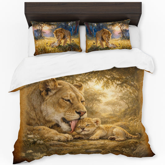 Wildlife African Lion Duvet Cover Set