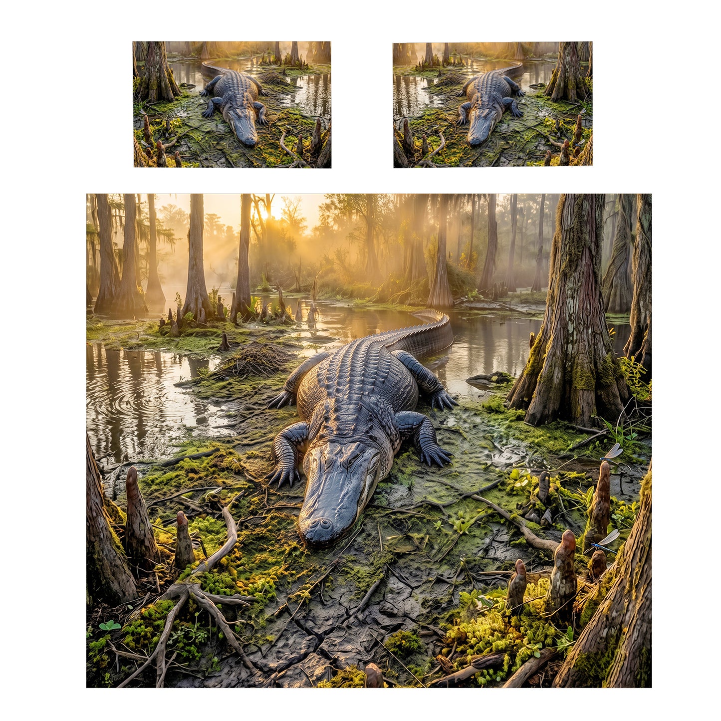 Wildlife Alligator Duvet Cover Set