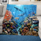 Wildlife Beneath the Ocean Light Weight Fleece Blanket