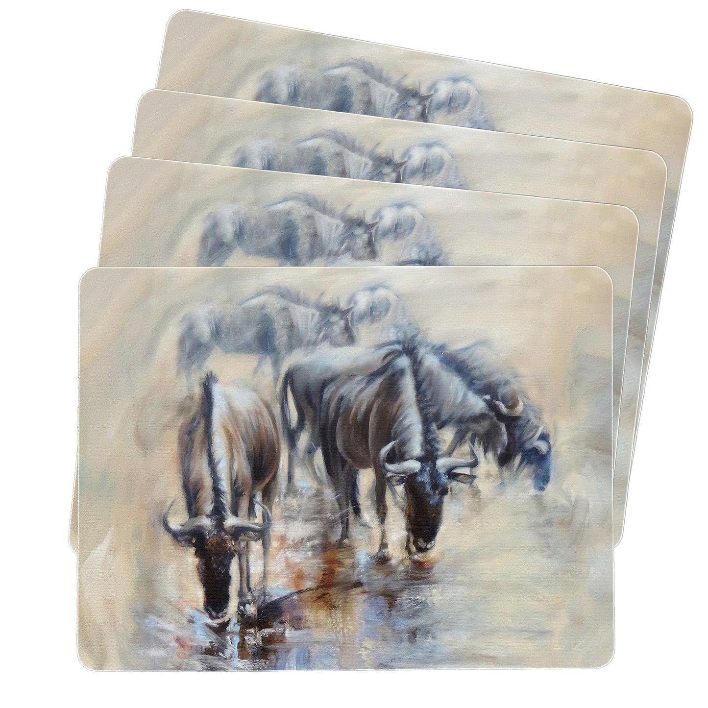 Wildlife Blue Wildebeest Placemats