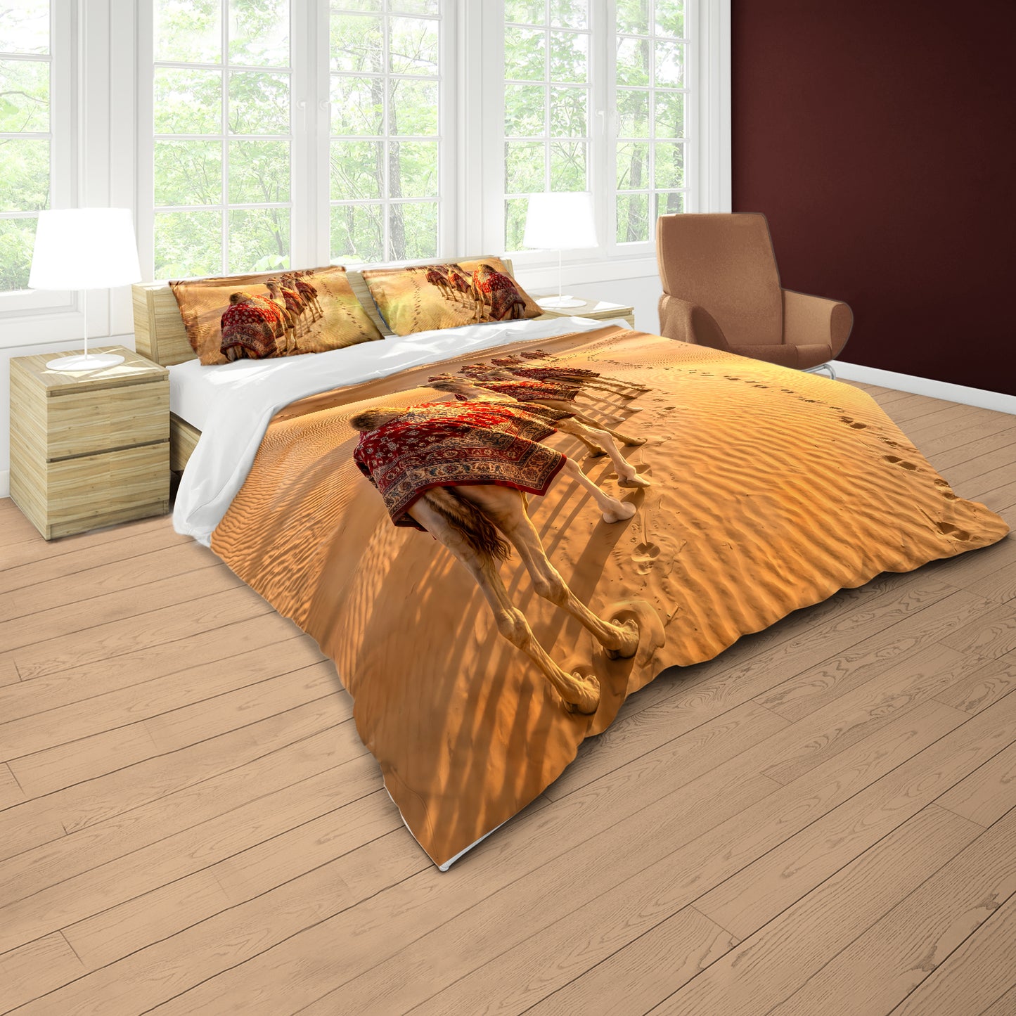 Wildlife Camel Trek Duvet Cover Set