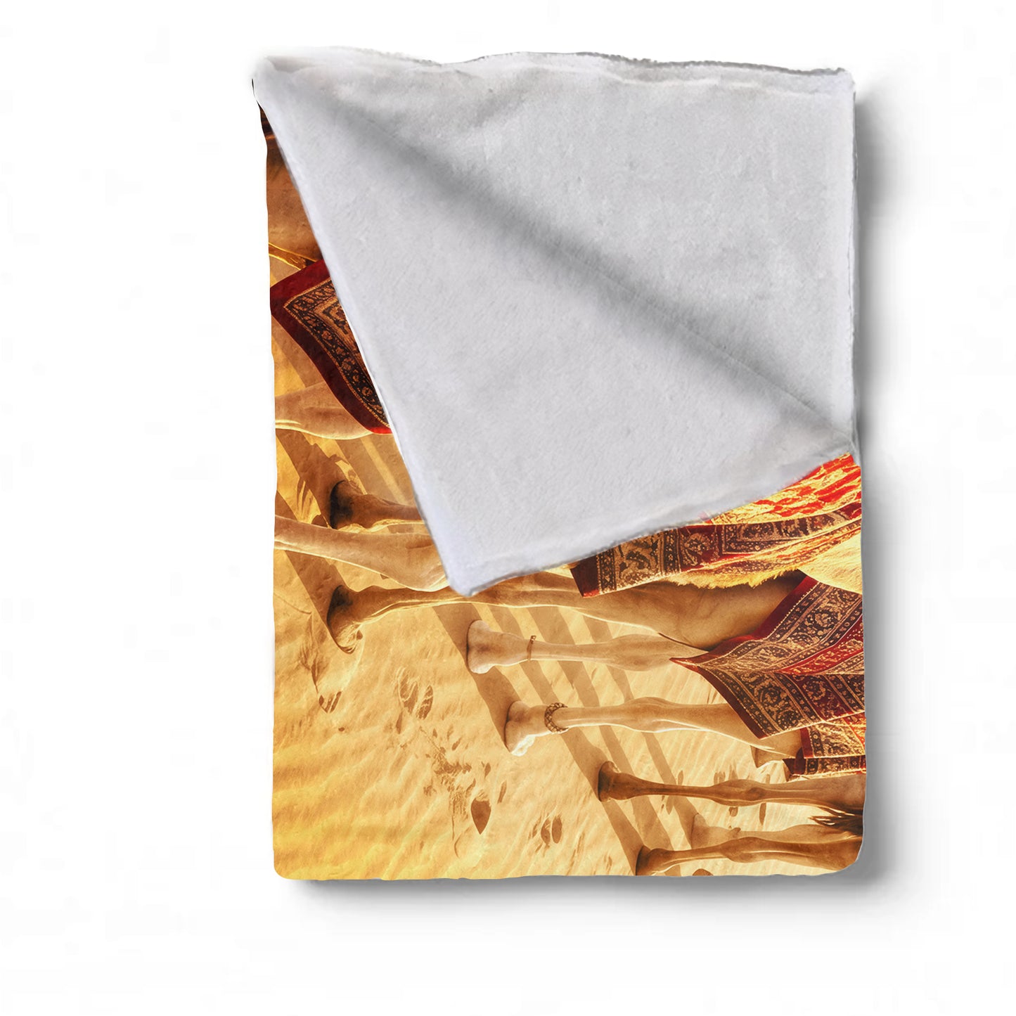 Wildlife Camel Trek Light Weight Fleece Blanket