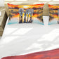 Wildlife Crimson Sunset Zebra Duvet Cover Set