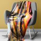 Wildlife Crimson Sunset Zebra Light Weight Fleece Blanket
