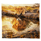 Wildlife Cubs Are Lions Light Weight Fleece Blanket