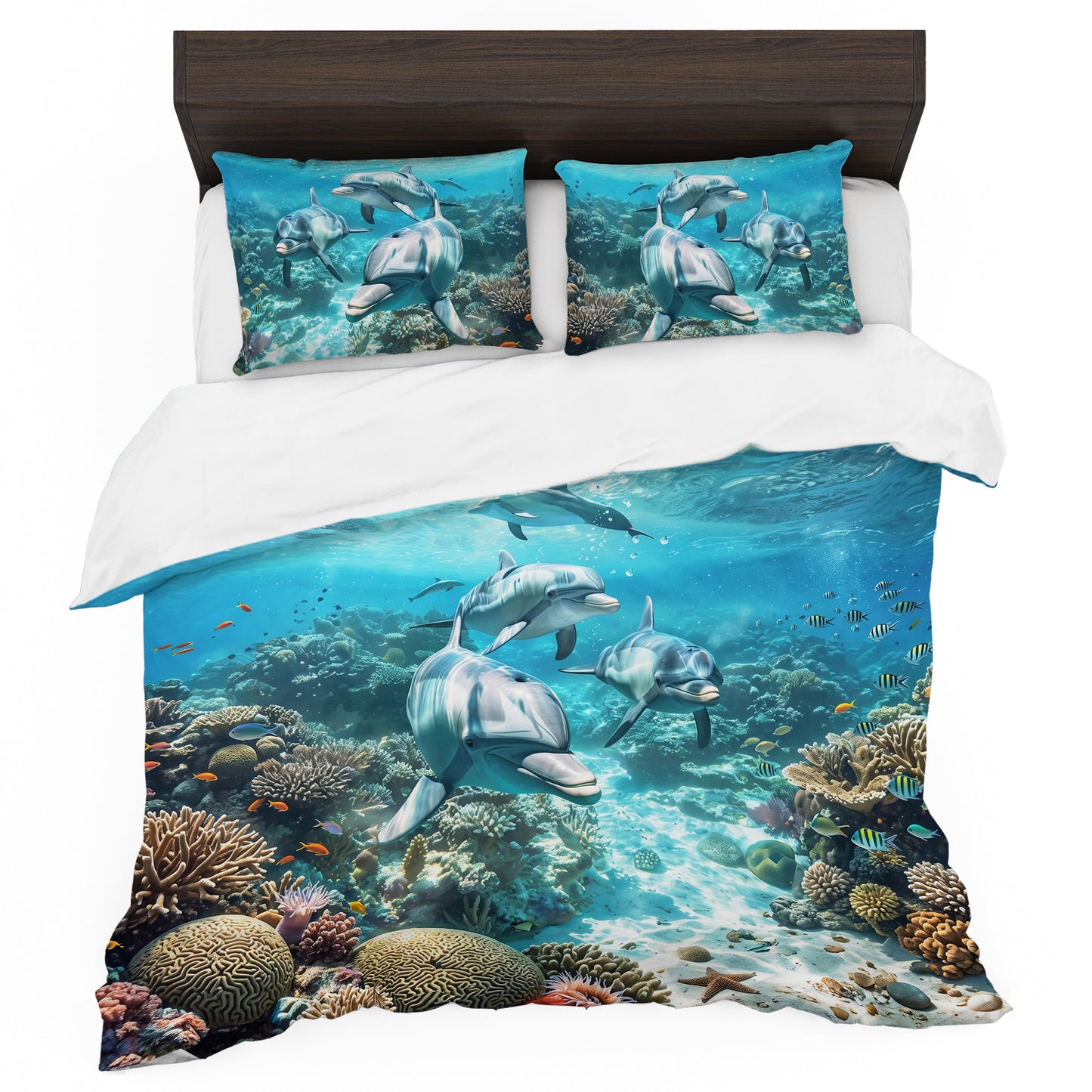 Wildlife Dolphin Pod Duvet Cover Set