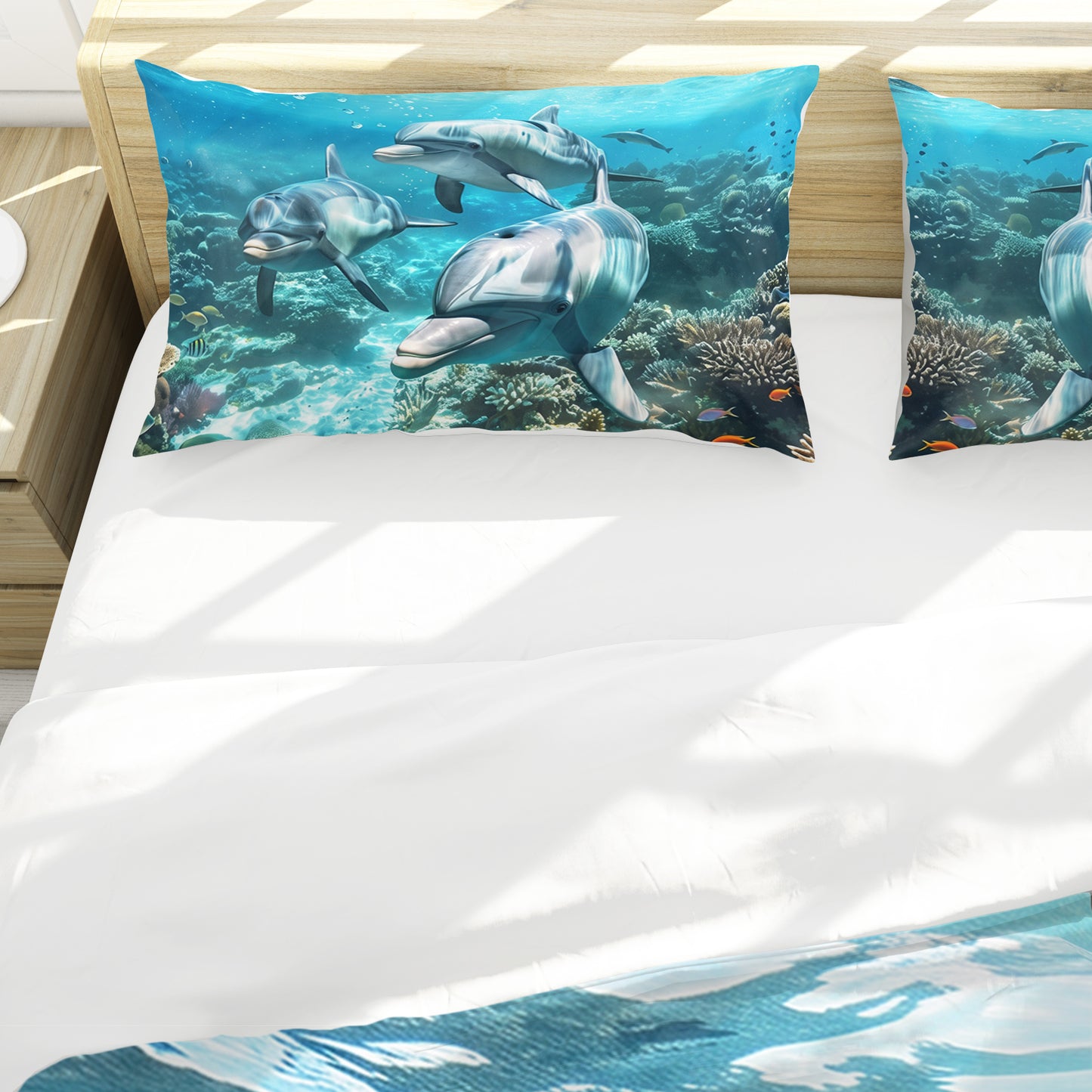 Wildlife Dolphin Pod Duvet Cover Set