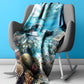 Wildlife Dolphin Pod Light Weight Fleece Blanket