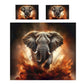 Wildlife Elephant Bull Duvet Cover Set