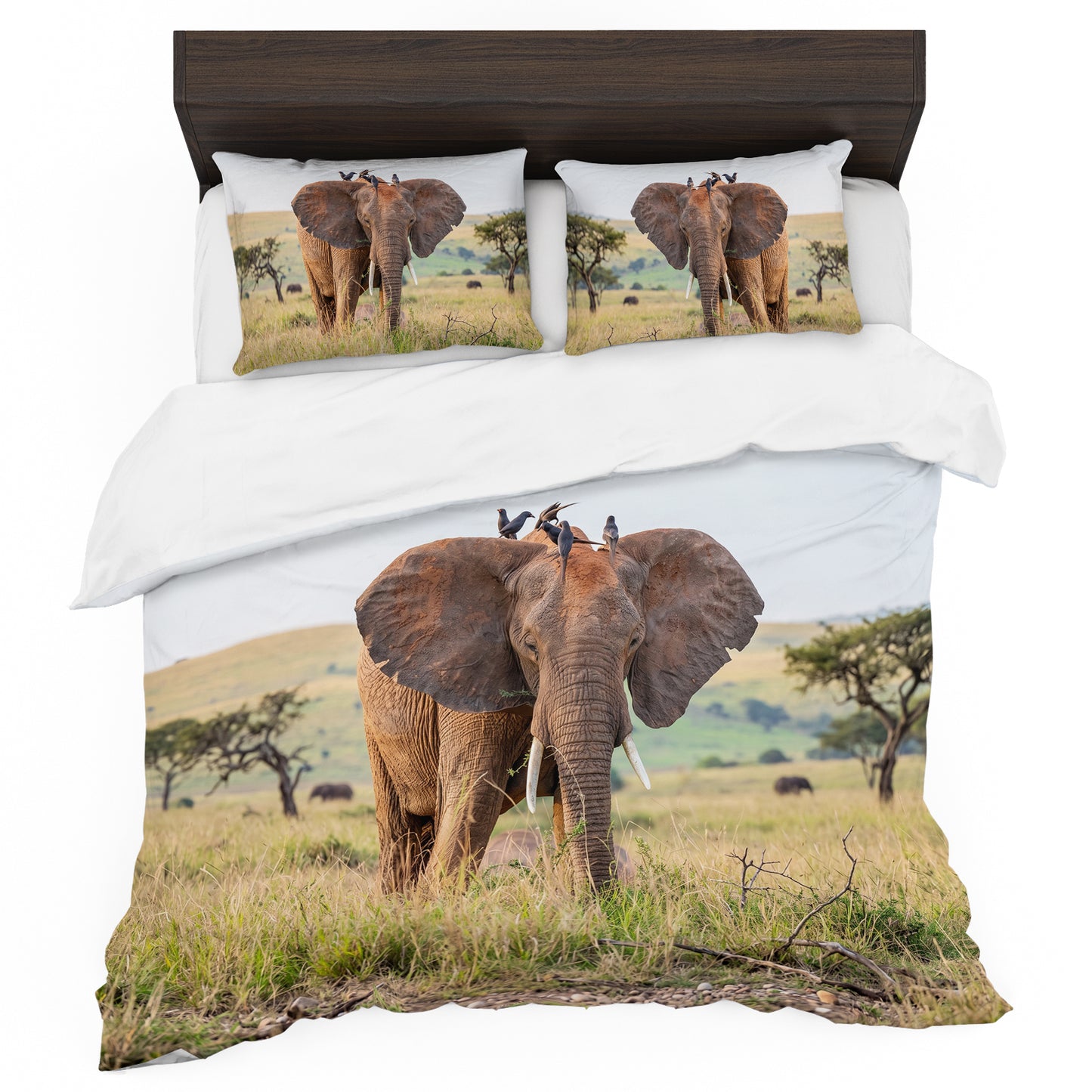 Wildlife Elephant Duvet Cover Set