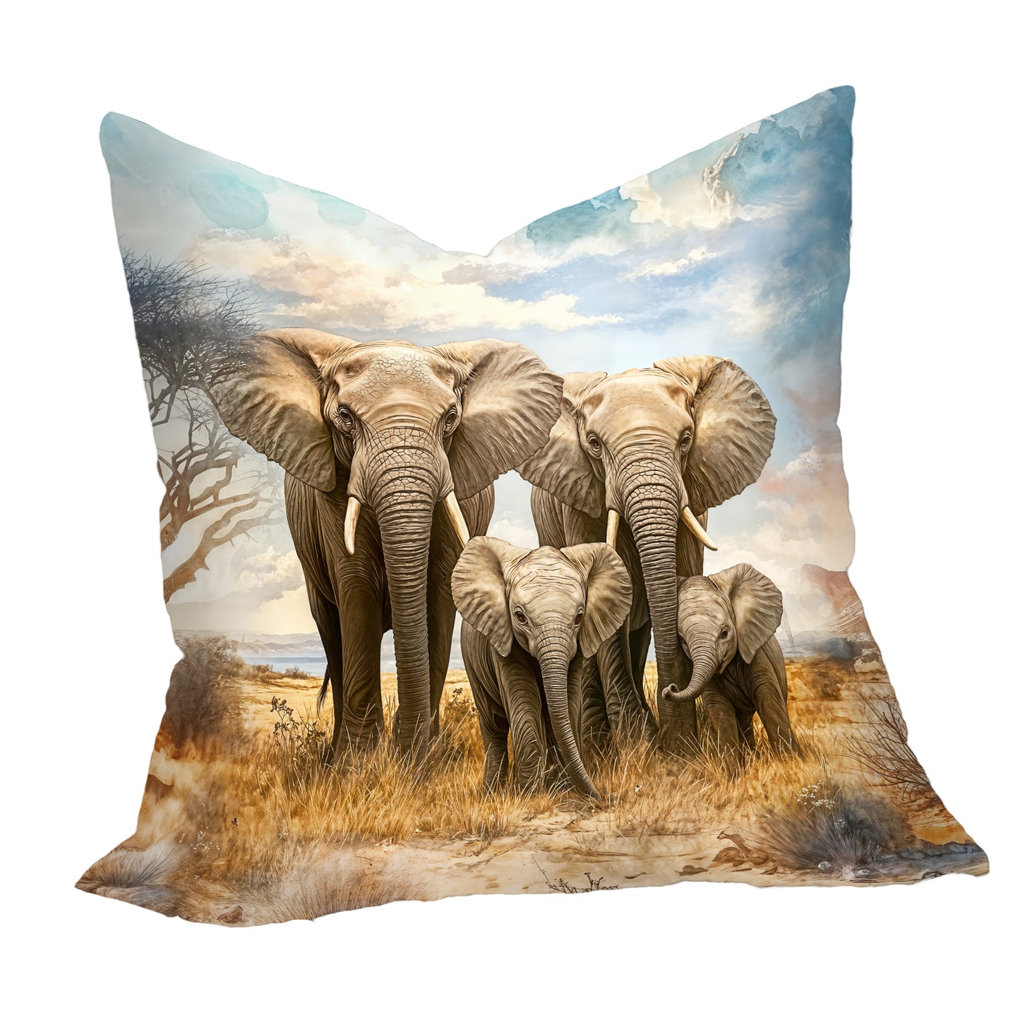 Wildlife Elephant Family Luxury Scatter